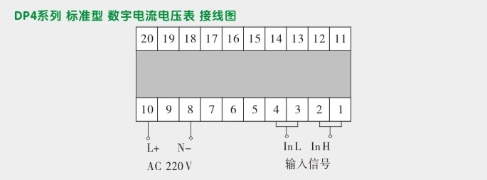 交流电压表,DP4数字电压表,电压表接线图