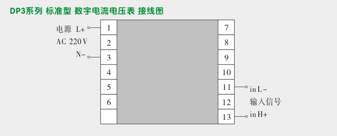 直流电压表,DP316数字电压表,电压表接线图